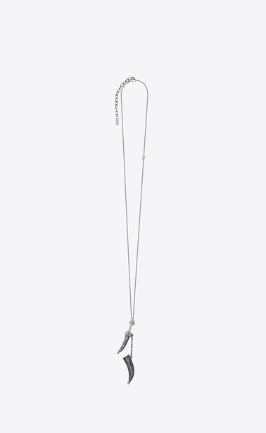 FOLK saber pendant in silver-toned metal